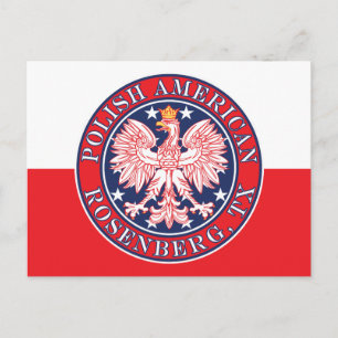 Rosenberg Texas Polnischer Adler Postkarte