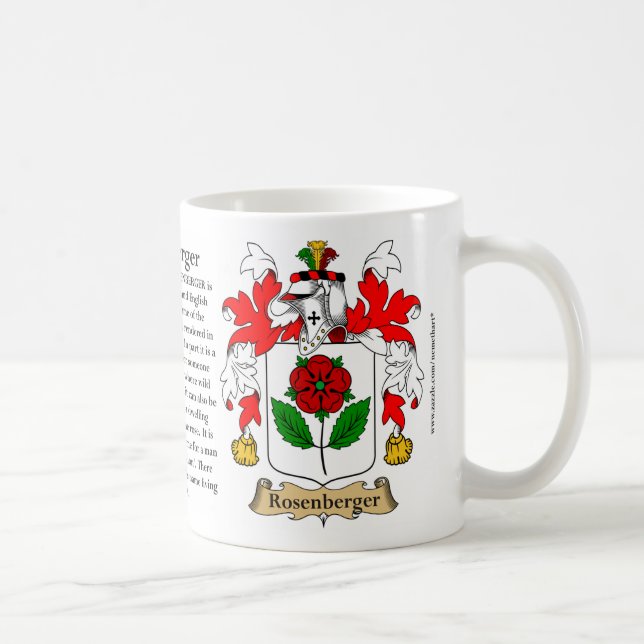 Rosenberger, der Ursprung, die Bedeutung und das Kaffeetasse (Rechts)