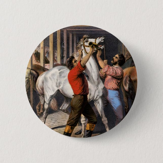 Rosenbergs Großer Ostindien-Pferde-Invigorator. Button (Vorderseite)