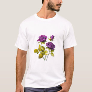 Rosenbild - Mystische Eleganz Florale Illustration T-Shirt