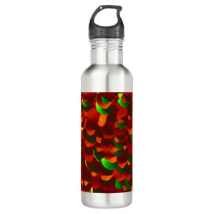  Rosenblätter abstrakt Edelstahlflasche
