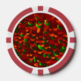  Rosenblätter abstrakt Pokerchips