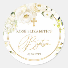 Rosenblättersticker Runder Aufkleber