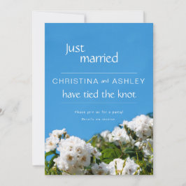 Rosenblümchen gerade verheiratet einladung