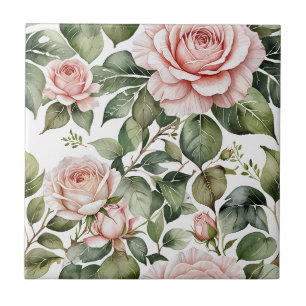 Rosenblume Nahtlose Keramik Tile Fliese