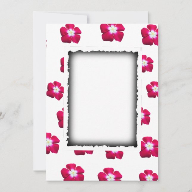 Rosenblumendesign  save the date (Vorderseite)