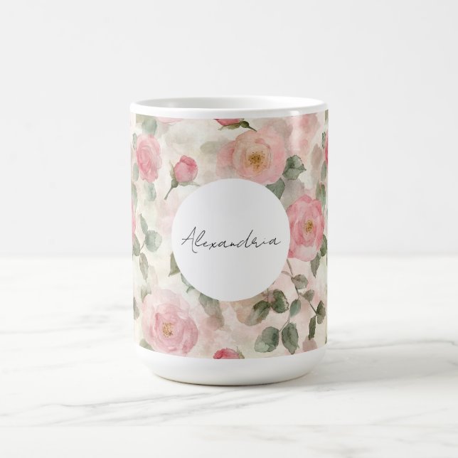 Rosenblüte Rosen Kaffeetasse (Mittel)