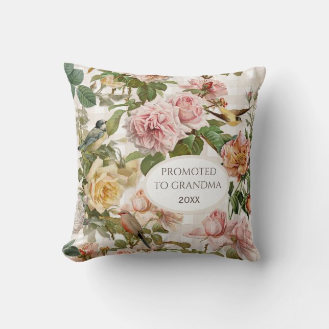 Rosenblüte Rosenblütenpracht für Großmutter Elegan Kissen (Vorderseite)
