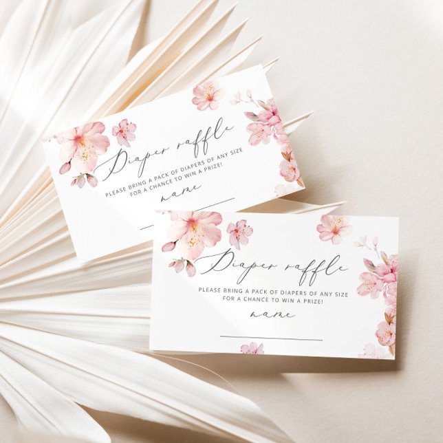 Rosenblütenblütenblatt Tombola Begleitkarte (Von Creator hochgeladen)