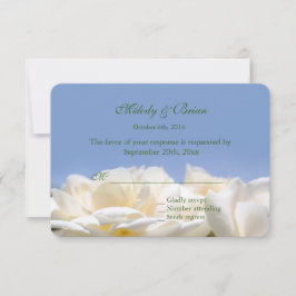 Rosenblütenblütenblüte Hochzeit rsvp Karte