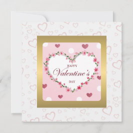 Rosenblütenherzen Valentinstag Geschenke Einladung