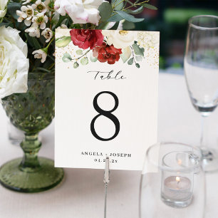 Rosenblütenkarte für die Hochzeitskarte der Roten  RSVP Karte