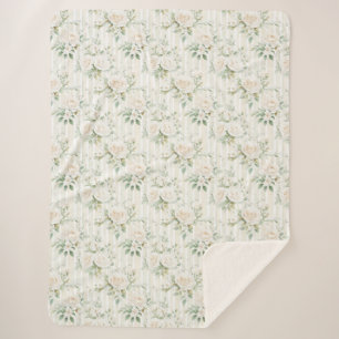 Rosenblütenstreifen Sherpadecke