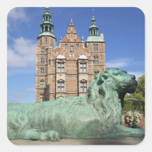 Rosenborg-Palast, Kopenhagen, Dänemark Quadratischer Aufkleber