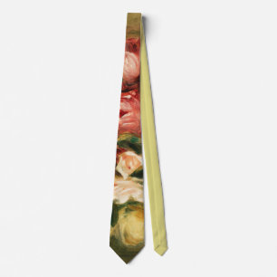 Rosenbouquet von Renoir Impressionistische Malerei Krawatte