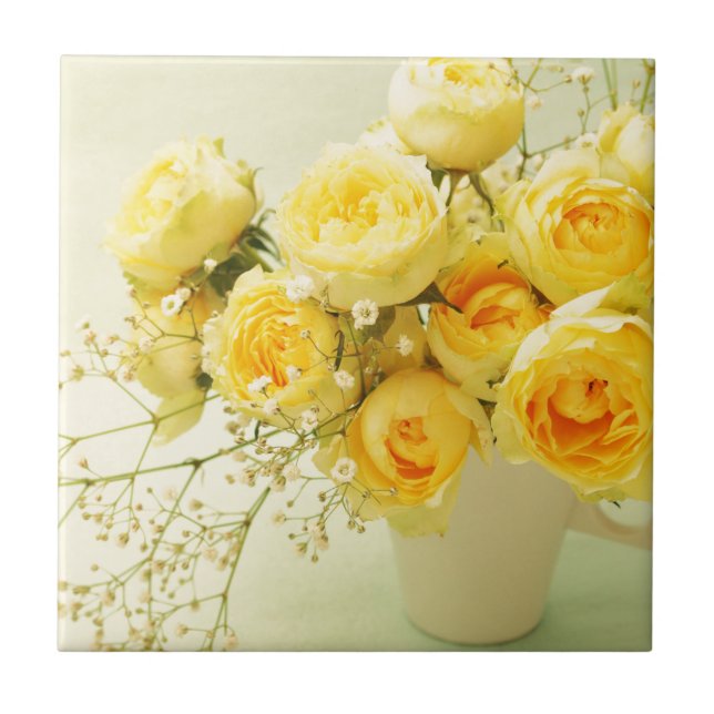 Rosenbukett Fliese (Vorderseite)