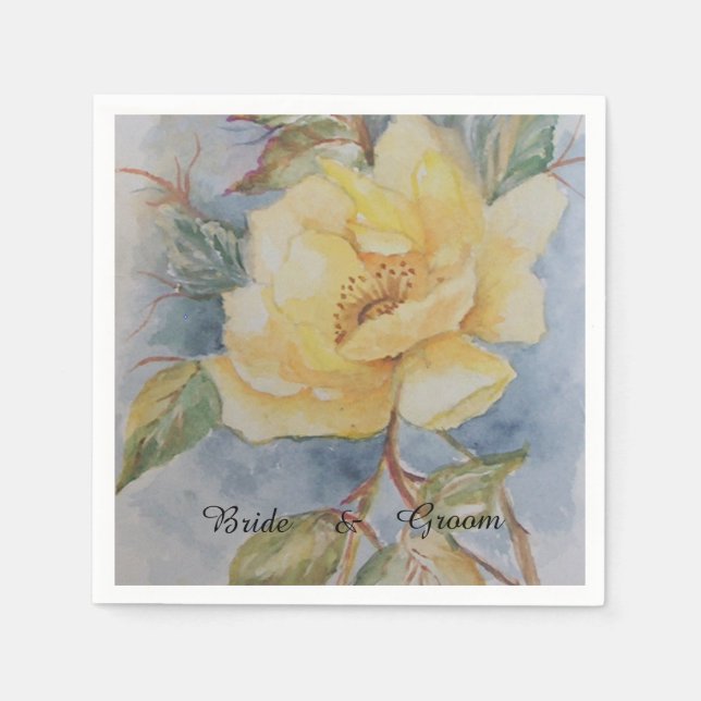 Rosenbukett Serviette (Vorderseite)