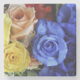 Rosenbuquette Steinuntersetzer