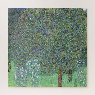 Rosenbüsche unter den Bäumen, Gustav Klimt