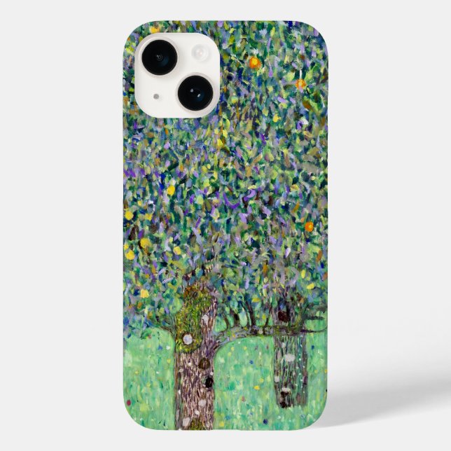 Rosenbüsche unter den Bäumen, Gustav Klimt Case-Mate iPhone 14 Hülle (Rückseite)