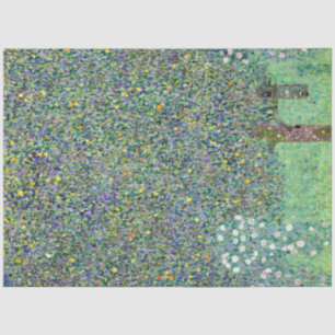 Rosenbüsche unter den Bäumen, Gustav Klimt Seidenpapier