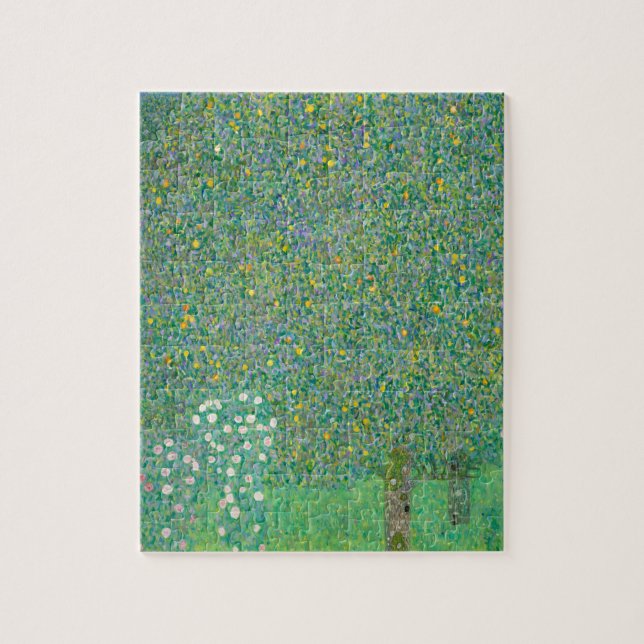 Rosenbüsche unter den Bäumen von Gustav Klimt (Vertikal)