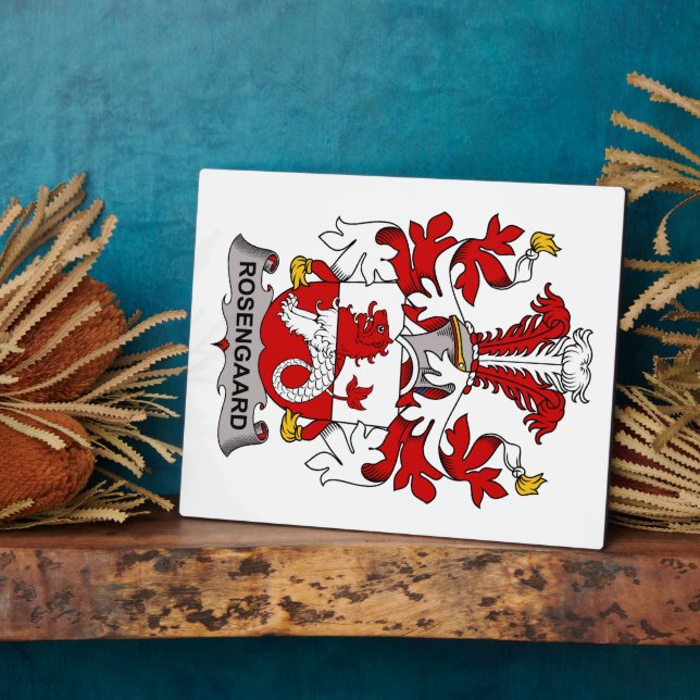 Rosengaard Family Crest Fotoplatte (Seite)