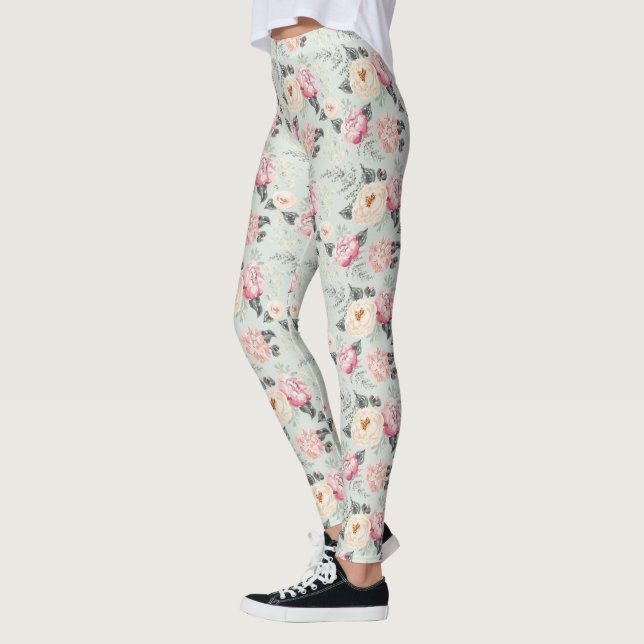 Rosengarten-Blume Leggings (Links)