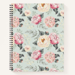 Rosengarten-Blume Notizbuch