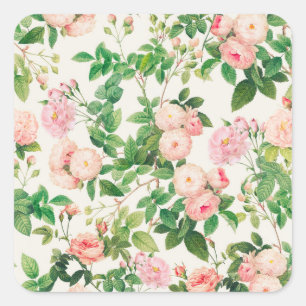 Rosengarten Quadratischer Aufkleber