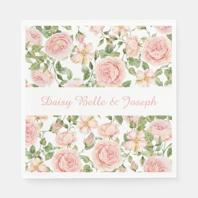 Rosengarten Serviette (Vorderseite)
