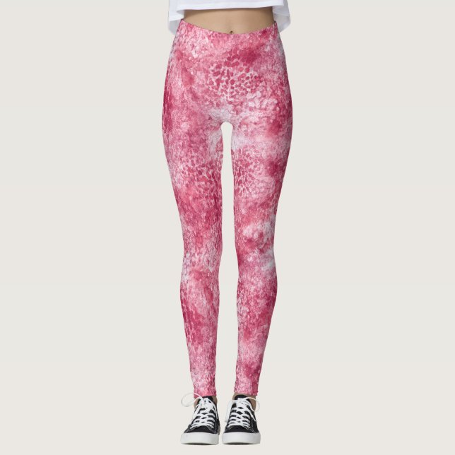 Rosengoldfarbe Leggings (Vorderseite)