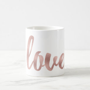 RosengoldLiebe-Tasse, Folien-Schriftart Kaffeetasse