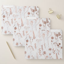 Rosengoldniedliches getrocknetes gepresstes Blumen