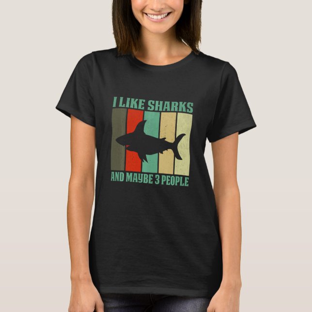 Rosenhaie Hai Frauen Hai Mund Swea 5 T-Shirt (Vorderseite)