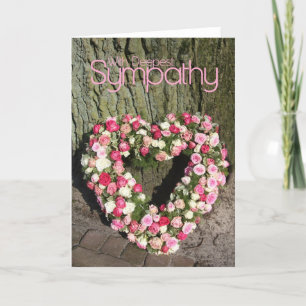 Rosenherz-Beileid Karte