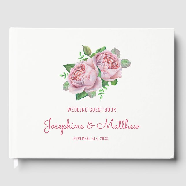 Rosenhochzeit Gästebuch (Vorderseite)