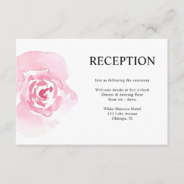 Rosenhochzeitempfang Begleitkarte
