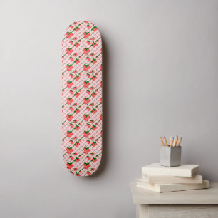 Rosenkletterketten-Link-Zaun Nahtlose Seite Skateboard