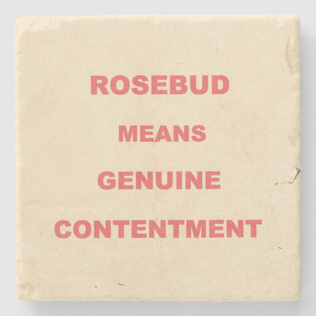 ROSENKNOSPE CONTENTENT MARBLE UNTERSETZER (Vorderseite)