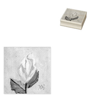 Rosenknospe Gummistempel