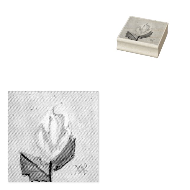 Rosenknospe Gummistempel (Stempel)