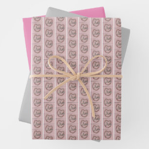 Rosenknospe Liebe  Geschenkpapier Set