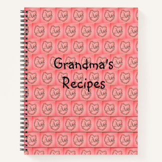 Rosenknospe Liebe Oma Rezepte Notizbuch