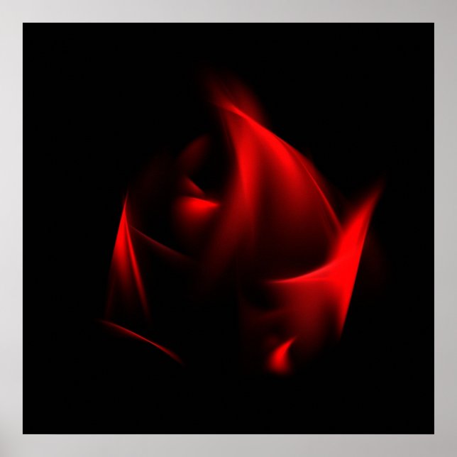 Rosenknospe Print Poster (Vorne)