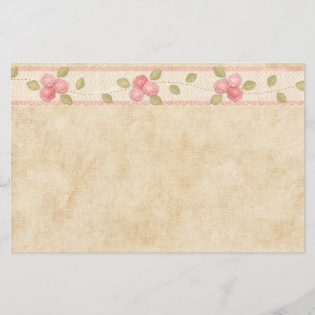 Rosenknospe stationär briefpapier (Vorderseite)