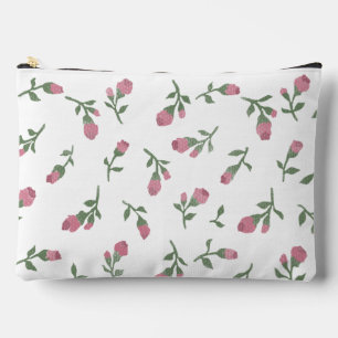 Rosenknospe Zipper Pouch - Groß Zubehörtasche