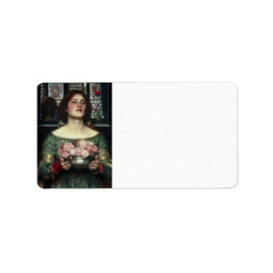 Rosenknospen durch John William Waterhouse Adressaufkleber