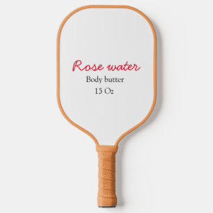Rosenkörperbutter fügen Sie Ihren Text Namen benut Pickleball Schläger