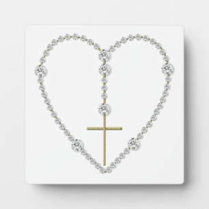 Rosenkranz aus Diamanten - Ave Maria voll der Gnad Fotoplatte